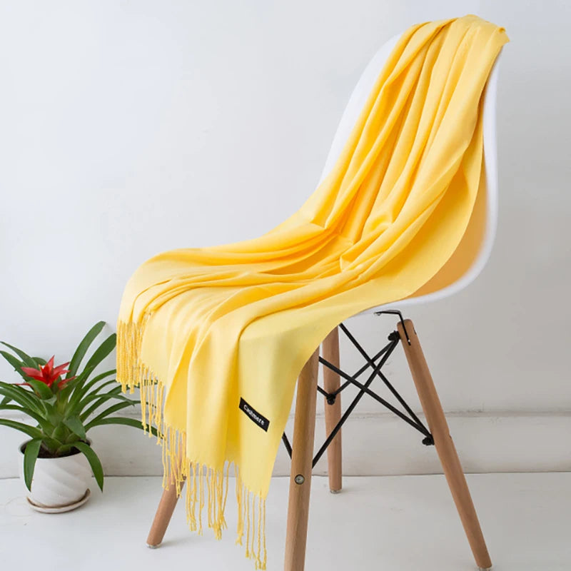 Women's Scarf Pashmina Shawls and Wraps for Evening Dresses Travel Office Winter Wedding Cashmere Feel Large Scarves