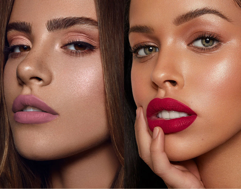 8 pcs matte liquid lipstick, lip glaze - waterproof, non-stick, long-lasting lip gloss, brown, pink, purple and red tones, suitable for Valentine's Day, daily, parties, travel