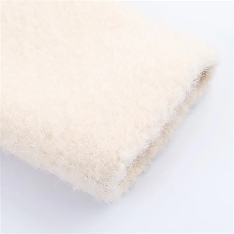 Women's Coat 2025 Autumn New Style White Long-Sleeve Double-Breasted Simple Loose Coat Casual Fashion Versatile