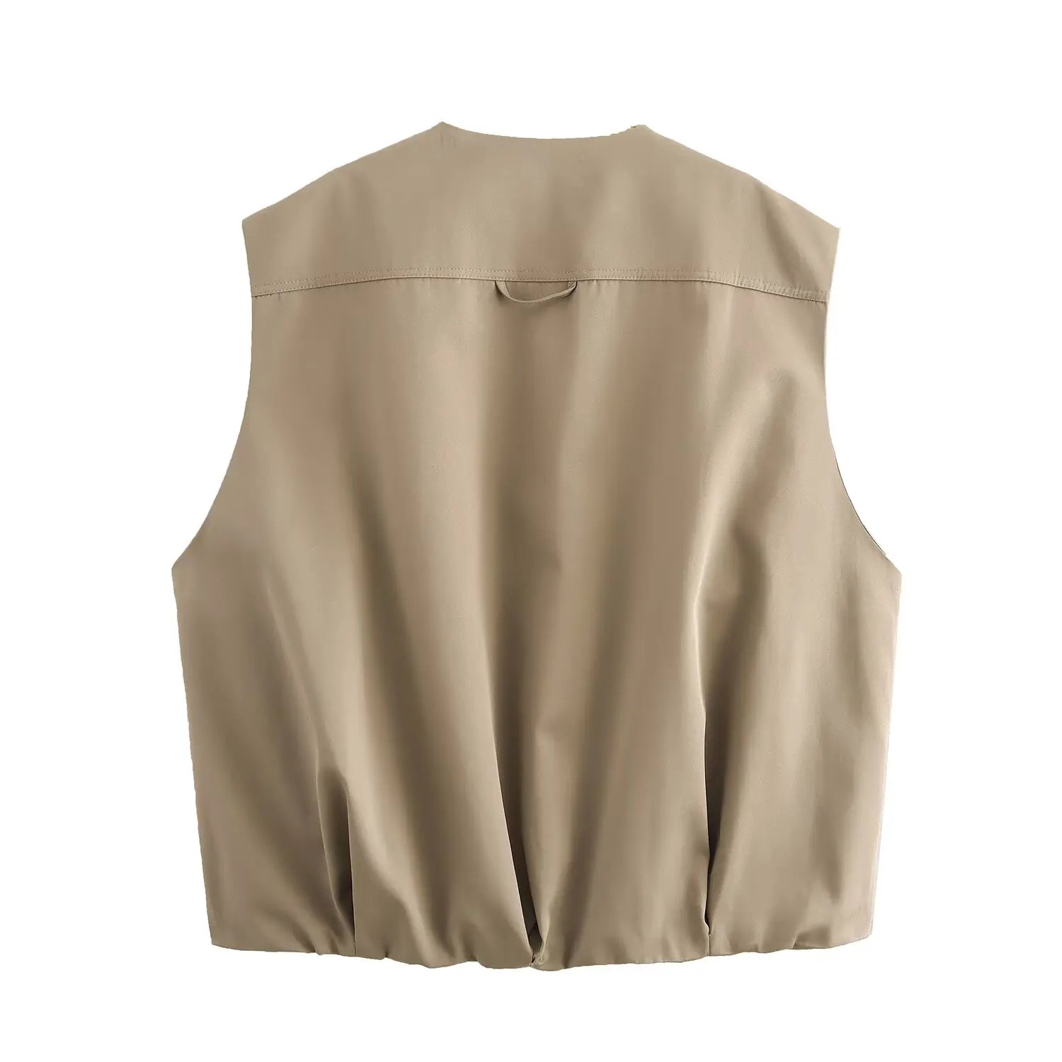 ZAJIA 2025 Spring New Women's Clothing European and American Style French Fashion Design Loose Vest Top