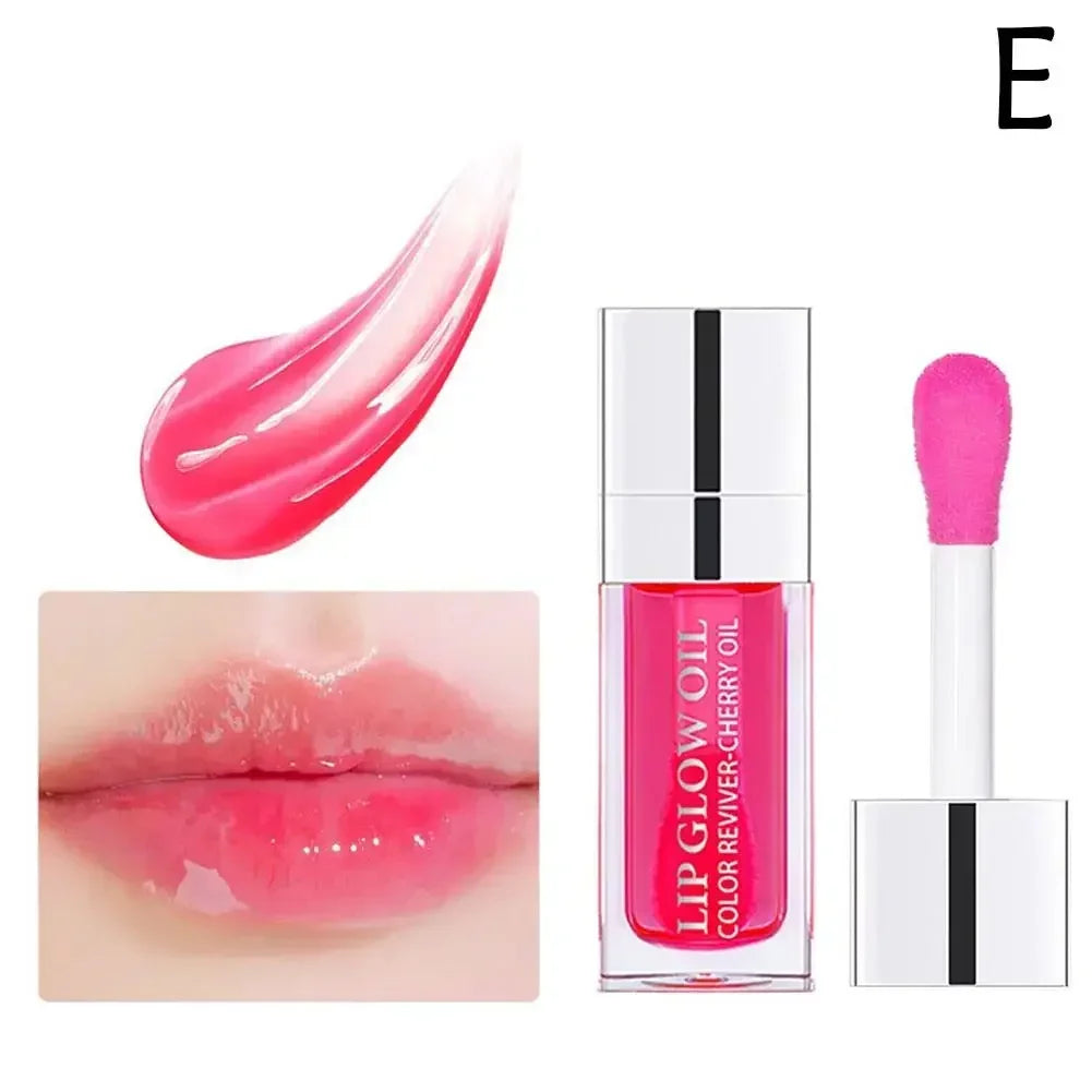 Lip Oil Gloss Lip Plumper Makeup Moisturizing NonSticky Sexy Water Glossy Glitter Primer Tint Lip Balm Care Cosmetics