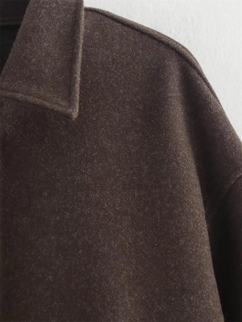 Autumn Jackets Women's 2025 New Coats Chic Loose Lapel Warm Street Women's Jackets Simple Casual Joker Youth Outerwear