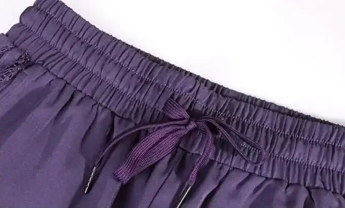 Jogging Trousers for Women Joggers Elastic Waist Clothes Purple Fitness Sweatpants Harem Female Pants with Pockets Sports Autumn