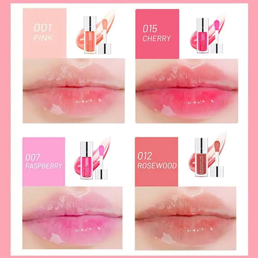 Lip Oil Gloss Lip Plumper Makeup Moisturizing NonSticky Sexy Water Glossy Glitter Primer Tint Lip Balm Care Cosmetics