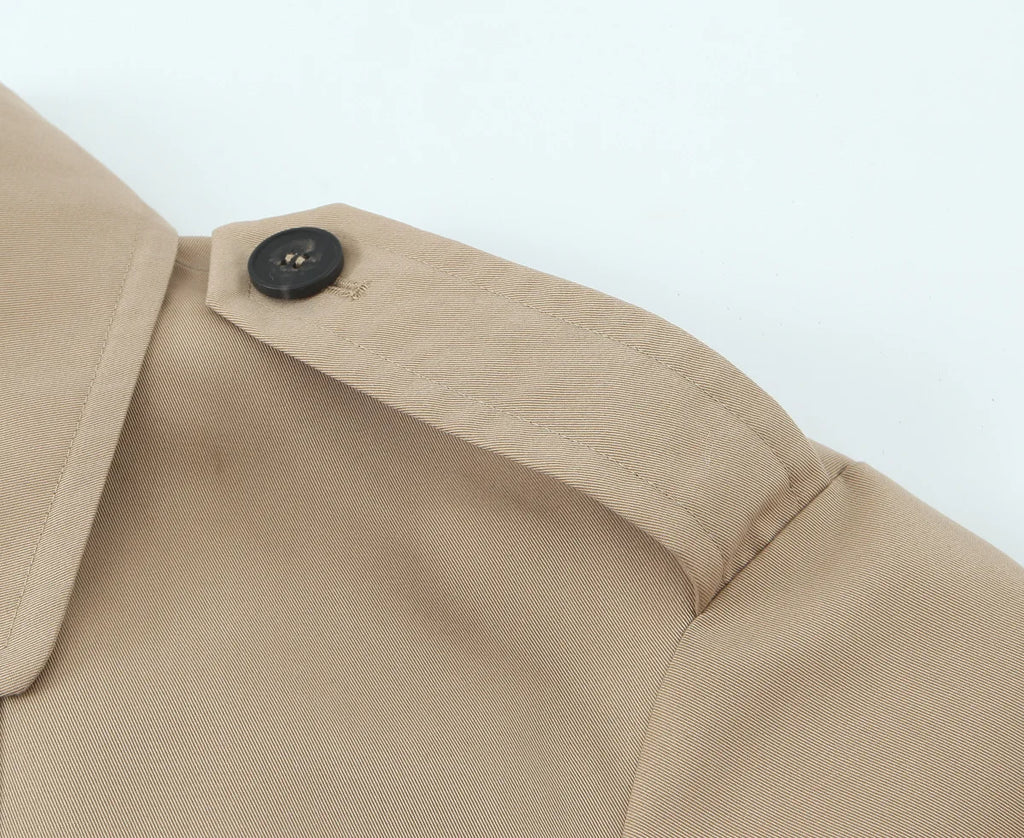 Women Jackets 2025 Autumn Winter New Fashion Laple Long Sleeves Double-Breasted Jacket Female Elegant Windcoat Style New Coats