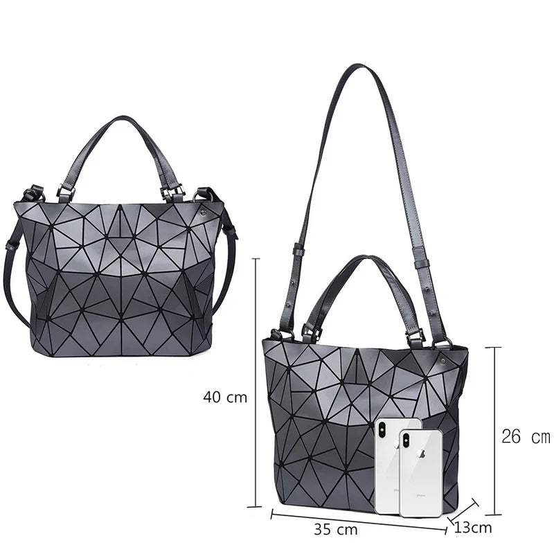 Handbags Bags For Women 2025 Designer Luxury Tote Bucket Bag Fashion Geometric Crossbody Shoulder Messenger Hand Bag Silver