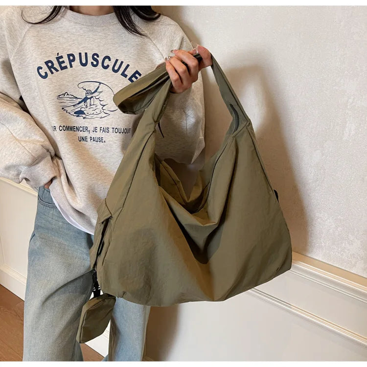 Women's Handbag Large Women Shoulder Shopper Bag Canvas Luxury Designer Cloth Tote Bags for Woman 2025 Trend Brands Big Female