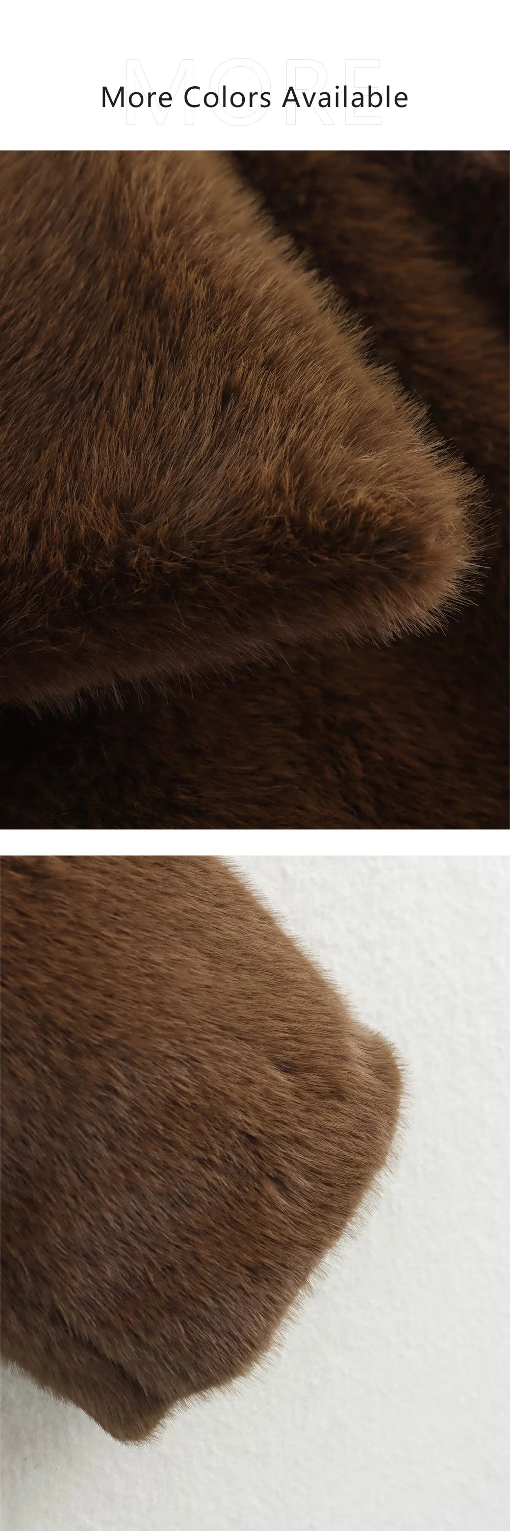 Loose lapel button embellished brown long sleeved jacket for women's autumn and winter collection