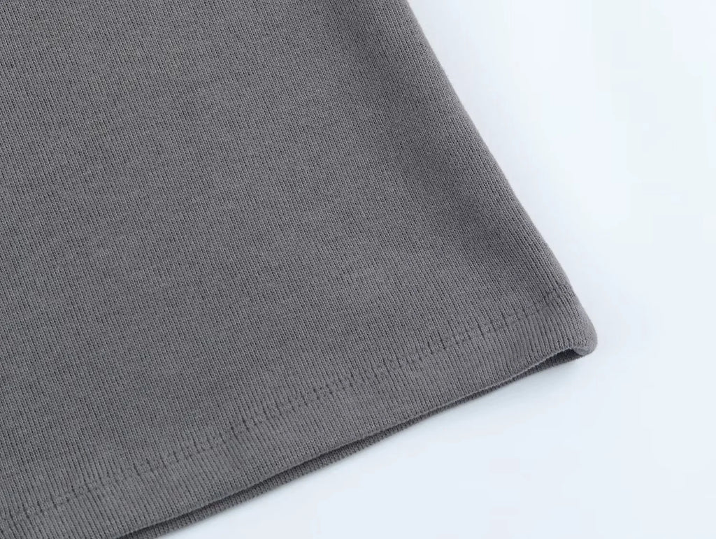 2025 Winter New Women's Clothing: Versatile Casual Fashion Simple Ribbed Soft Hooded Sweatshirt + Straight Leg Pants