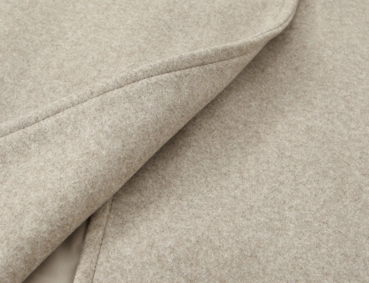 Women Winter Luxury Long Coats Solid Warm Soft Wool Long Coat Women High Street Loose Casual Double Breasted Overcoat 2025