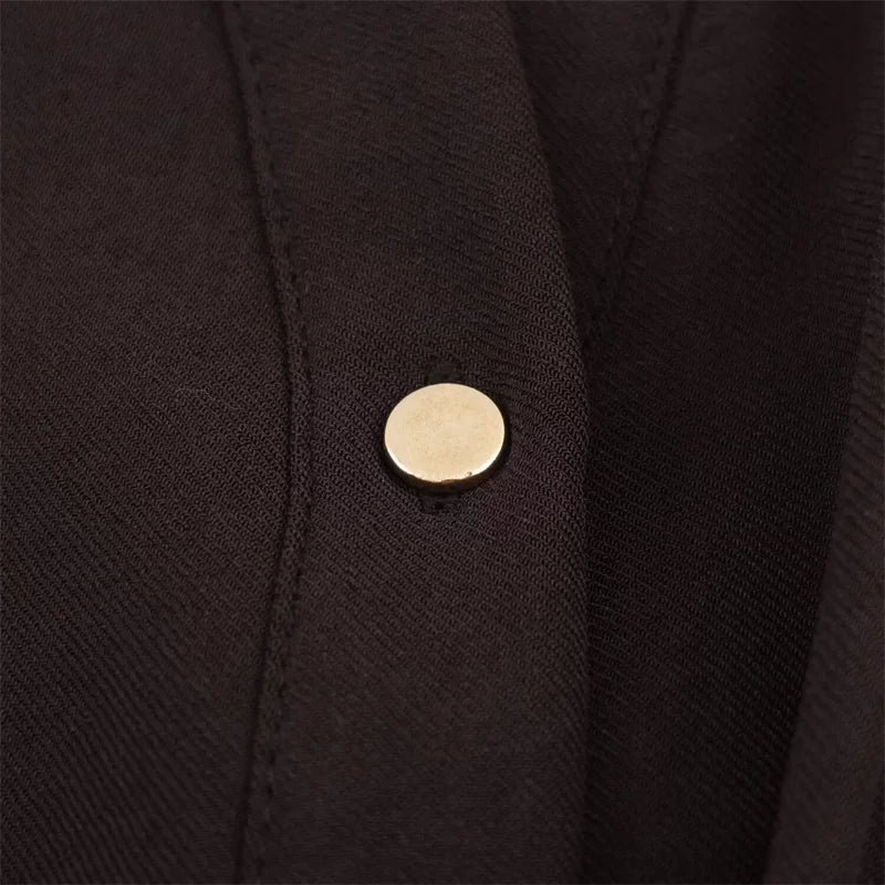 Women's Dress 2025 New Shirt-Style Design with Belt Mid-Length Skirt Women's Fashion Casual Long Dress