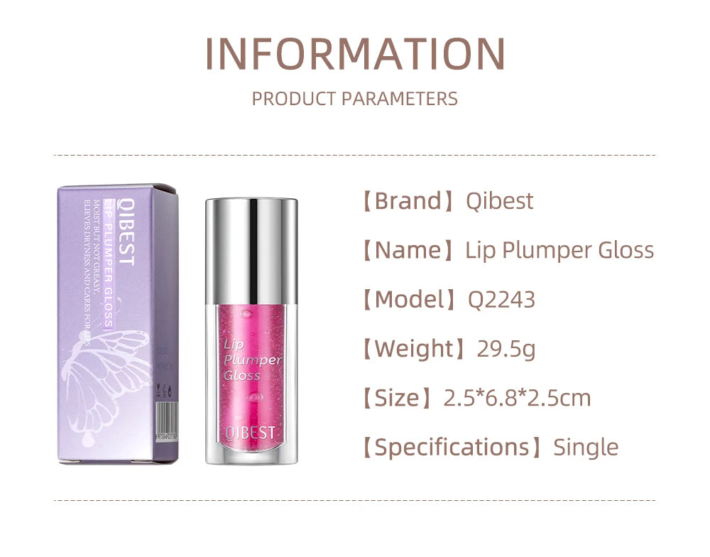 Plump Lip Glow oil Lip Care Oil Plumping Lip Gloss Non-Sticky Formula lip oil moisturizing Lipstick Hydrating Polished lips oil