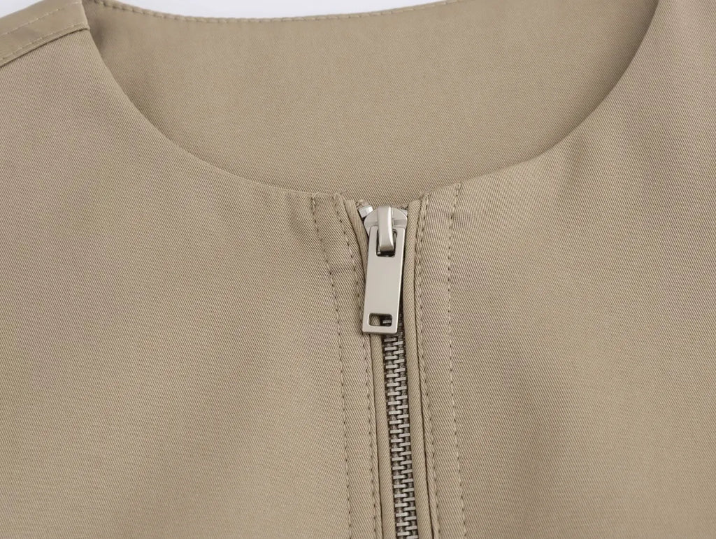 ZAJIA 2025 Spring New Women's Clothing European and American Style French Fashion Design Loose Vest Top