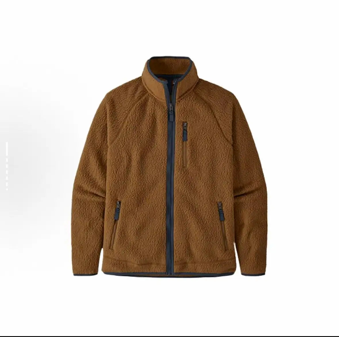 Winter stand collar wool jacket, warm and soft wool fleece, autumn casual jacket, outdoor daily wear, winter jacket for men