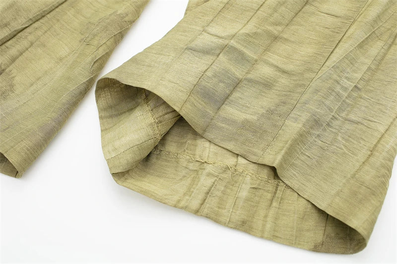 Women's Set 2024 New Fashion Spring Jacquard Loose Ladies Shirt Summer Women Pants Casual Chic Print Set for Women