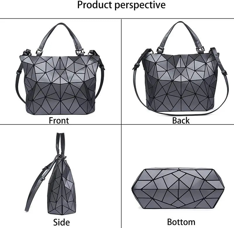 Handbags Bags For Women 2025 Designer Luxury Tote Bucket Bag Fashion Geometric Crossbody Shoulder Messenger Hand Bag Silver