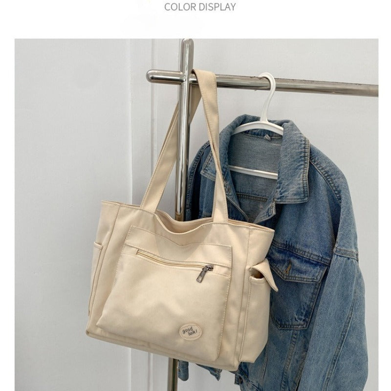 Women's Fashion Shoulder Bag Class Large Capacity Student Tote Bag New Canvas Commuter Handbag Carrying Bags cabas eco bag