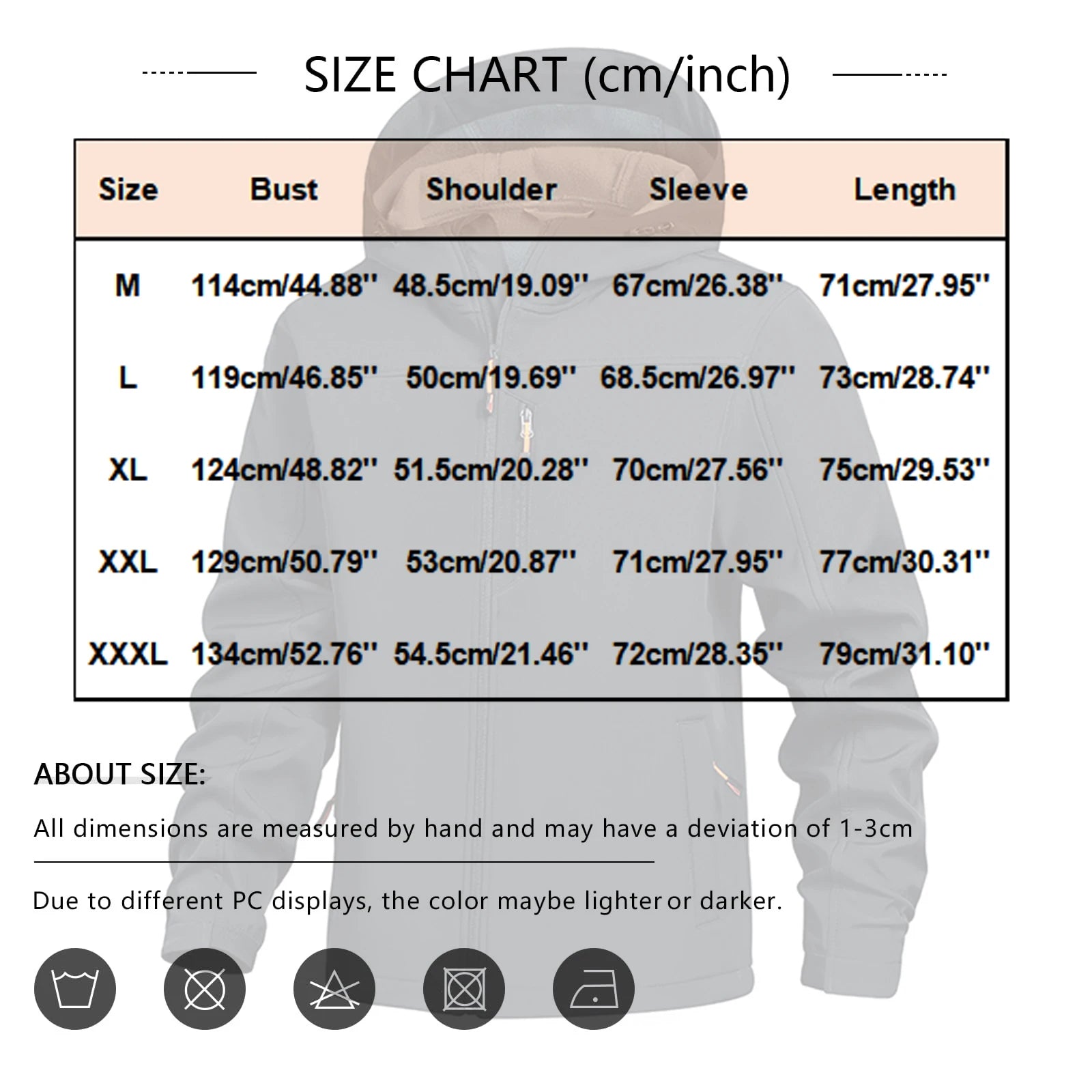 Autumn Winter Hooded Jackets For Man Outdoor Hiking Hunting Fishing Waterproof Hooded Casual Fleece Jackets Men Outwear Coats