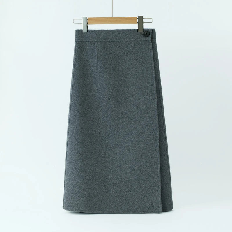 2025 Women's 100% Cashmere Thick Double sided Skirt Classic Multi functional Fashion Suitable for Business