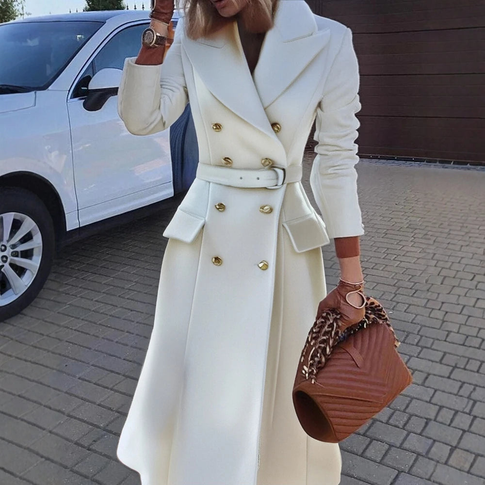 Women's Winter Coat Comfortable 2025 Fashion Long Coat Woman Long Sleeve A-Line Regular Fit Daily Plus Size Outerwear Clothing