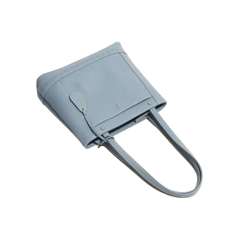 Women's Bag New Unique Design Genuine Leather Shoulder Tote Crossbody Bag Large Capacity