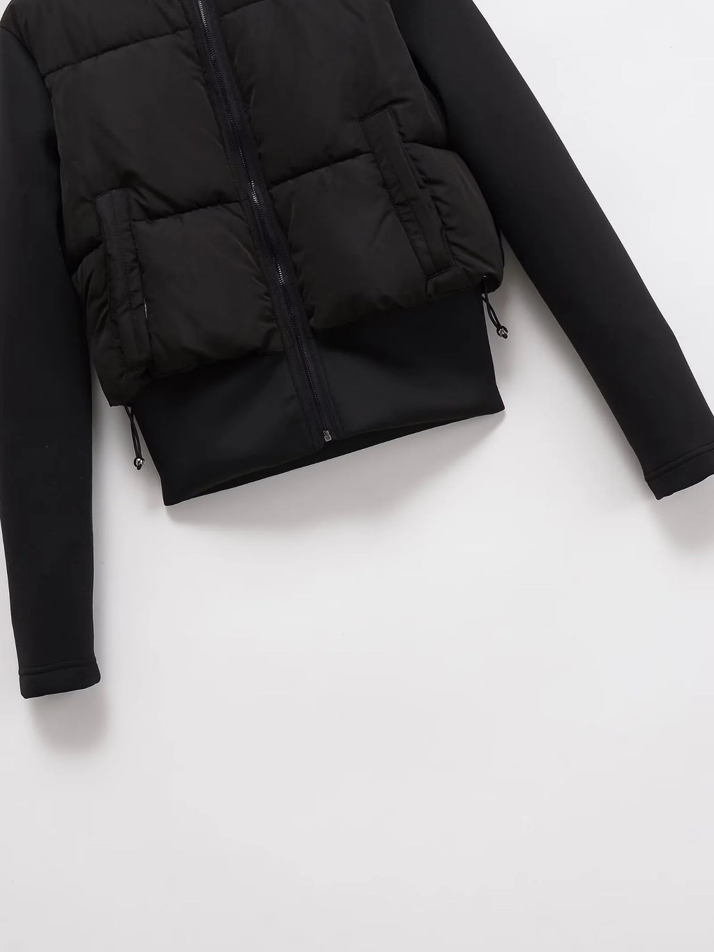 UNIZERA2025 autumn new women's casual fashion slim stretch fabric splicing cotton coat warm hooded cotton coat