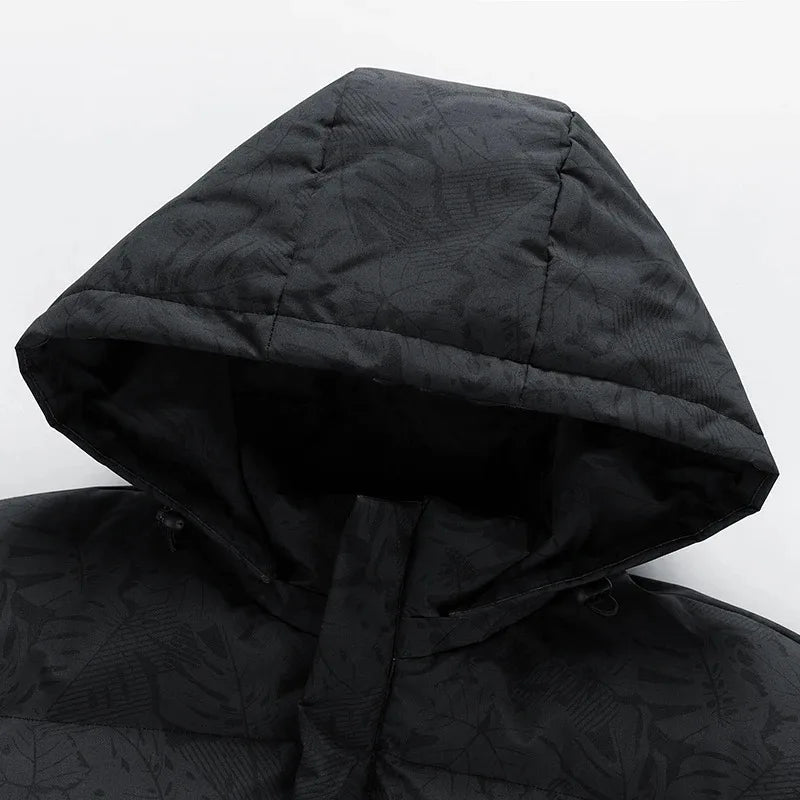 Men's coat  winter cotton padded jacket with hood  warm camouflage  thickened and down down cotton padded jacket