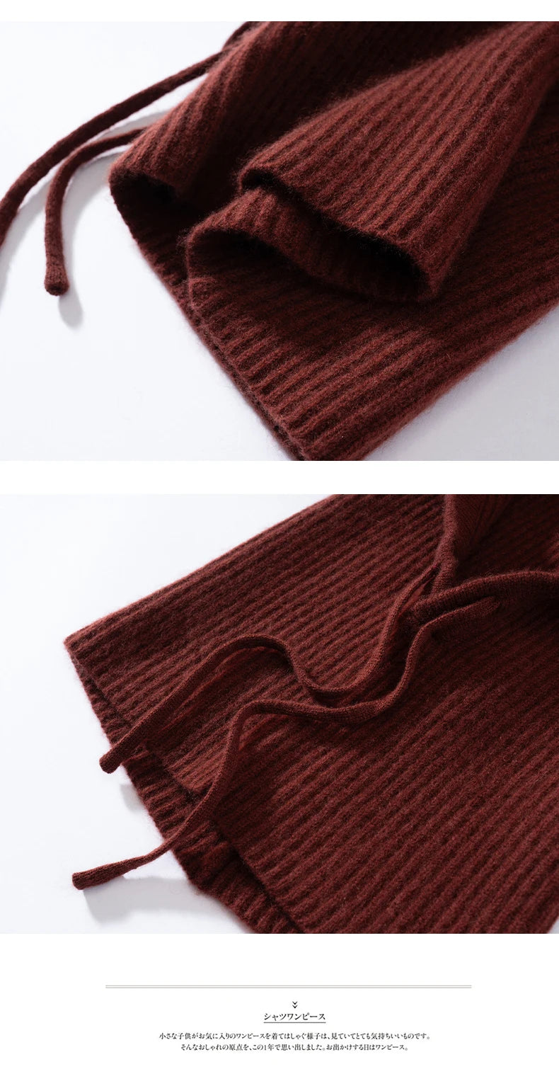 Wool Cashmere Knitted Hood Hat Scarf Elegant Hats Beanies Women Men Winter Neck Warm Balaclava Headgear Caps Unisex 4 New Colors