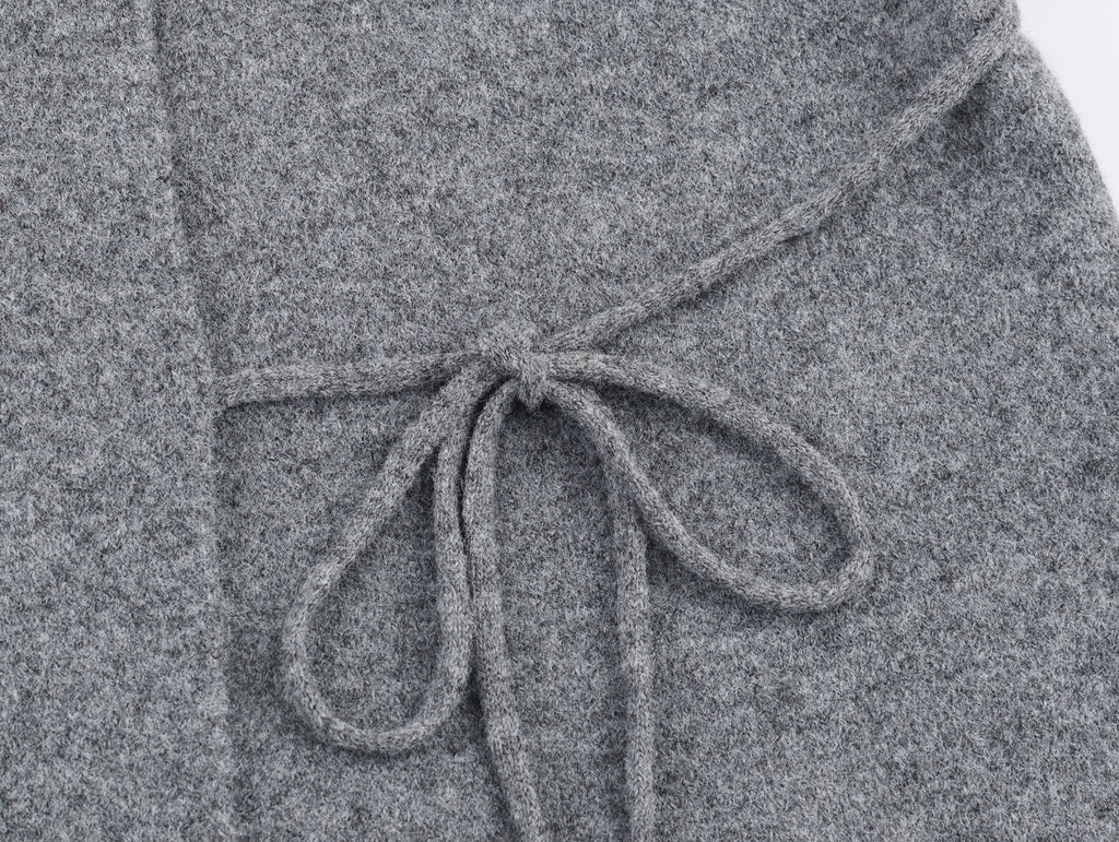 2025 Winter New Product Lazy Style Retro Kimono Style Knitted Open Sleeve Coat cardigan Coat for Women