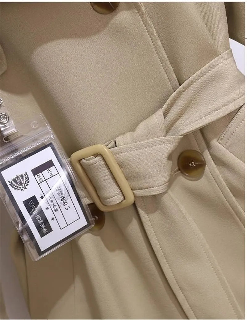 Trench Coat Women's Suit Collar Coat 2025 New Spring Autumn Female Long Jacket Waist Temperament Popular Windbreaker Overcoat