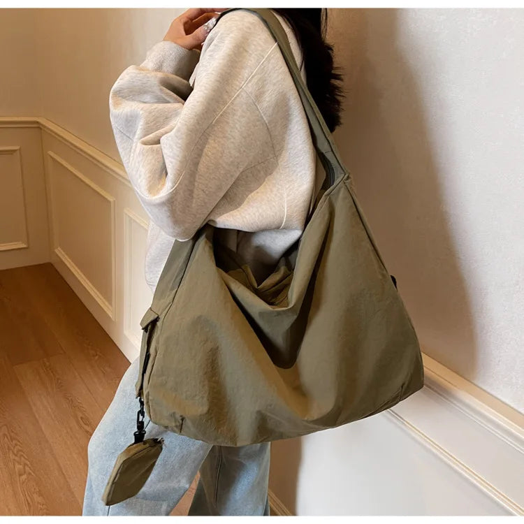 Women's Handbag Large Women Shoulder Shopper Bag Canvas Luxury Designer Cloth Tote Bags for Woman 2025 Trend Brands Big Female