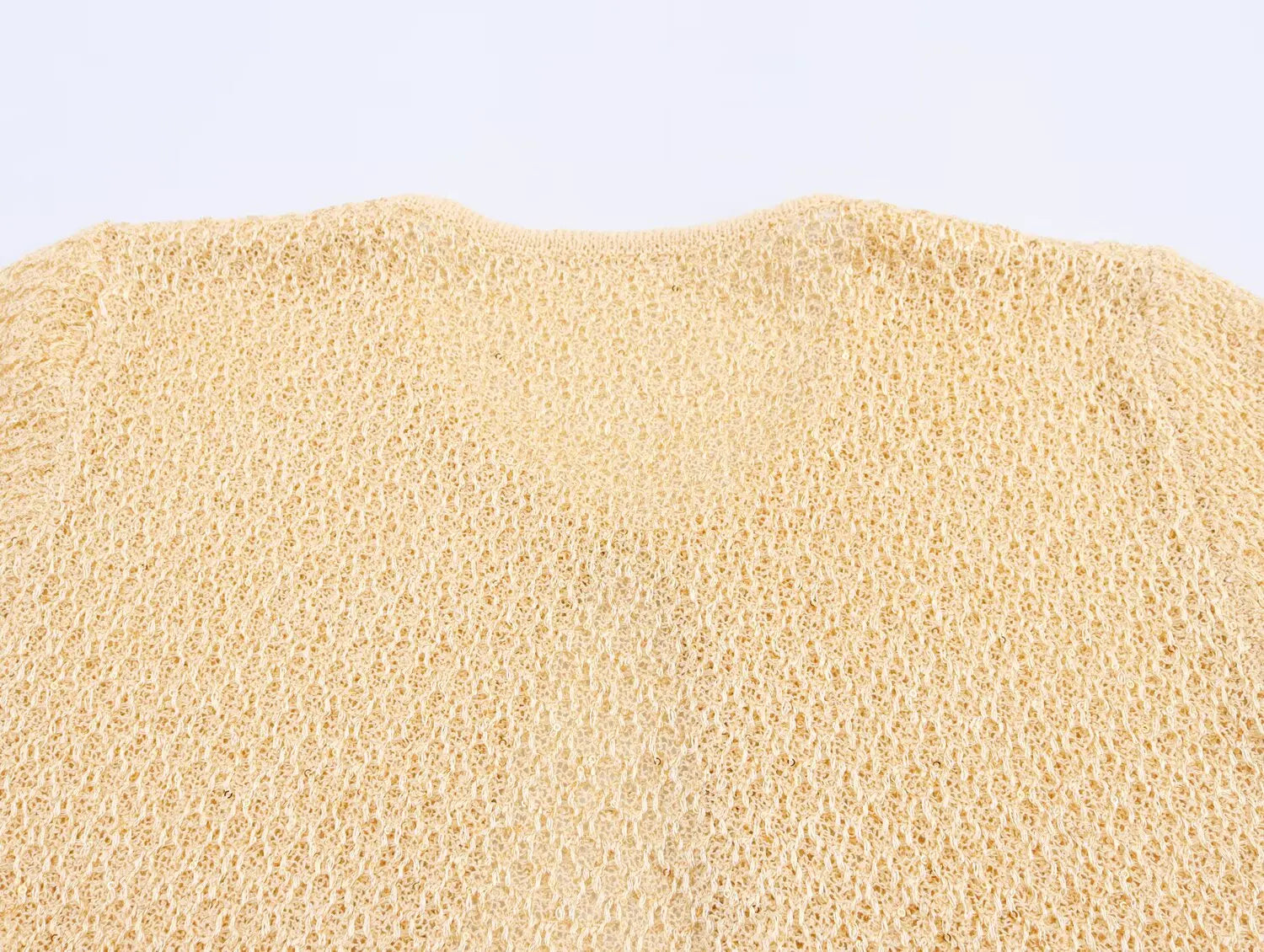 Women's Clothing 2025 New Style European And American Fashion Simple Pearl Decoration Knitted Top Knitted Vest