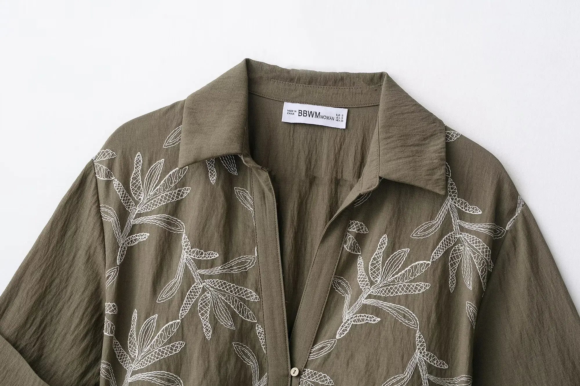 2025 Fashion Elegant Woman Embroidery Short Skirts Sets Women Leisure 2 Piece New Summer Lapel Short Tops +Skirts Two Piece