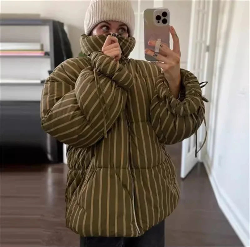 Women's Coat  New Loose and Comfortable Padded Jacket Fashionable Casual Cotton Coat for Autumn and Winter