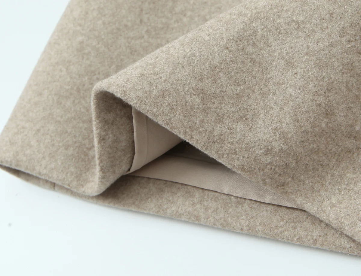 Women Winter Luxury Long Coats Solid Warm Soft Wool Long Coat Women High Street Loose Casual Double Breasted Overcoat 2025