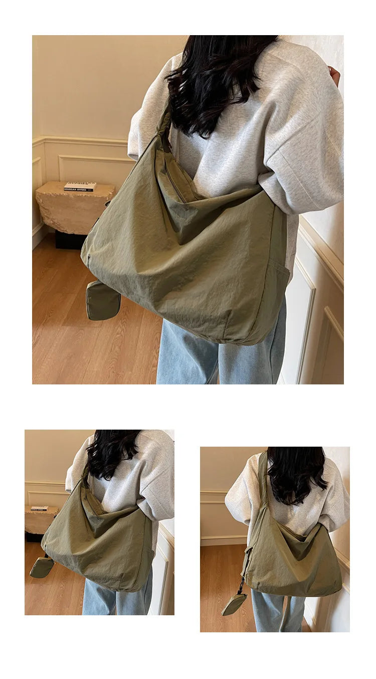 Women's Handbag Large Women Shoulder Shopper Bag Canvas Luxury Designer Cloth Tote Bags for Woman 2025 Trend Brands Big Female