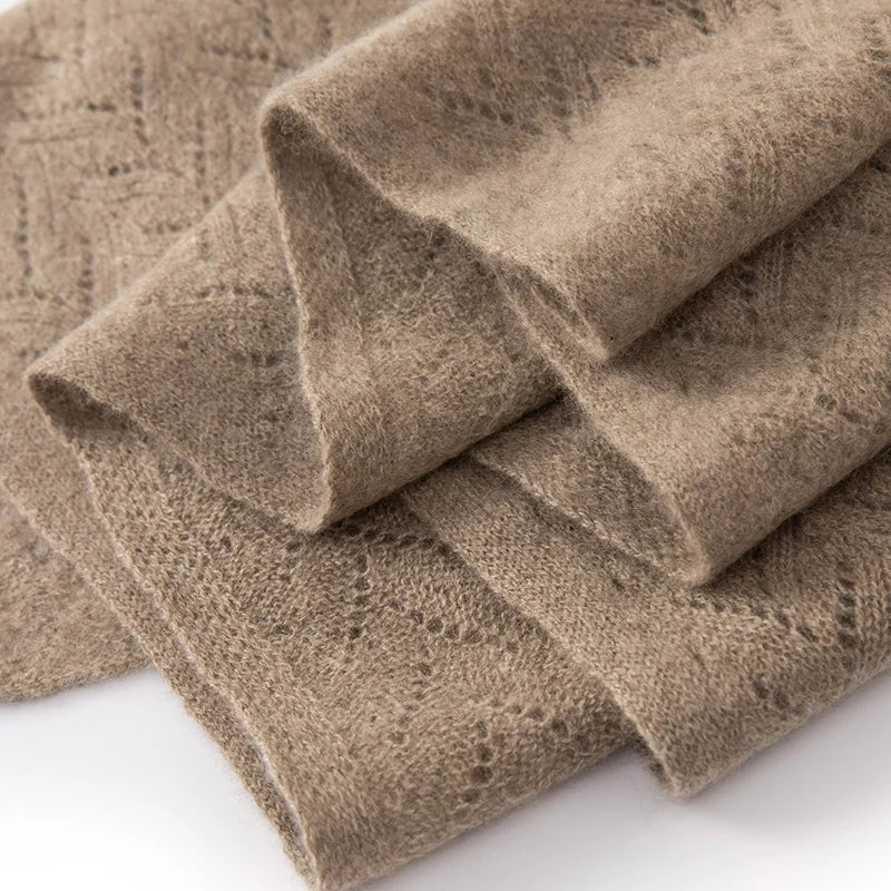 Scarf Cashmere 2025 Winter New Women's Fashion Style Skin friendly Knitted Warm Soft Scarf