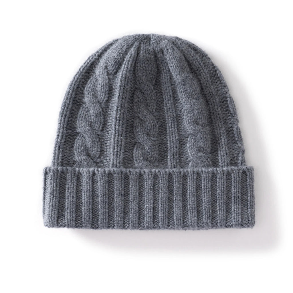 Cashmere Hat For Women/Men Winter New Thickened Fashion Solid Twisted Knitted Beanies Hats Casual Unisex Outdoor Soft Warm Caps
