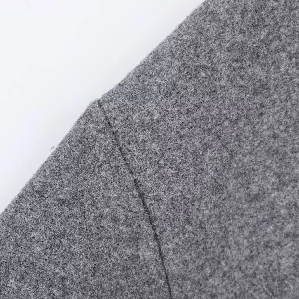 Women Wool Coat With Belt Autumn Winter Female Laple Long Sleeve Single-Breasted Outwear Coat Lady Loose Jackets