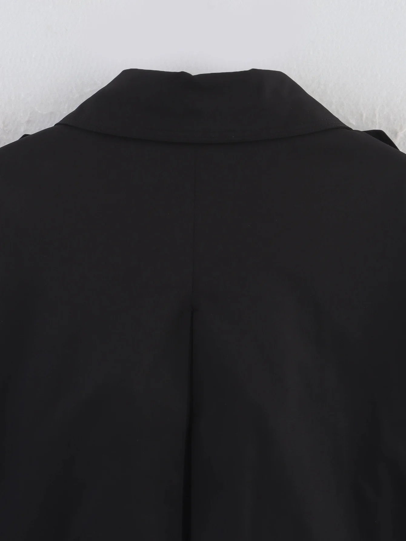 Trench Lady Coat Long Sleeve Coats Woman Jackets Casual Black Urban Classic Elegant New Denim Solid Cropped Outerwears