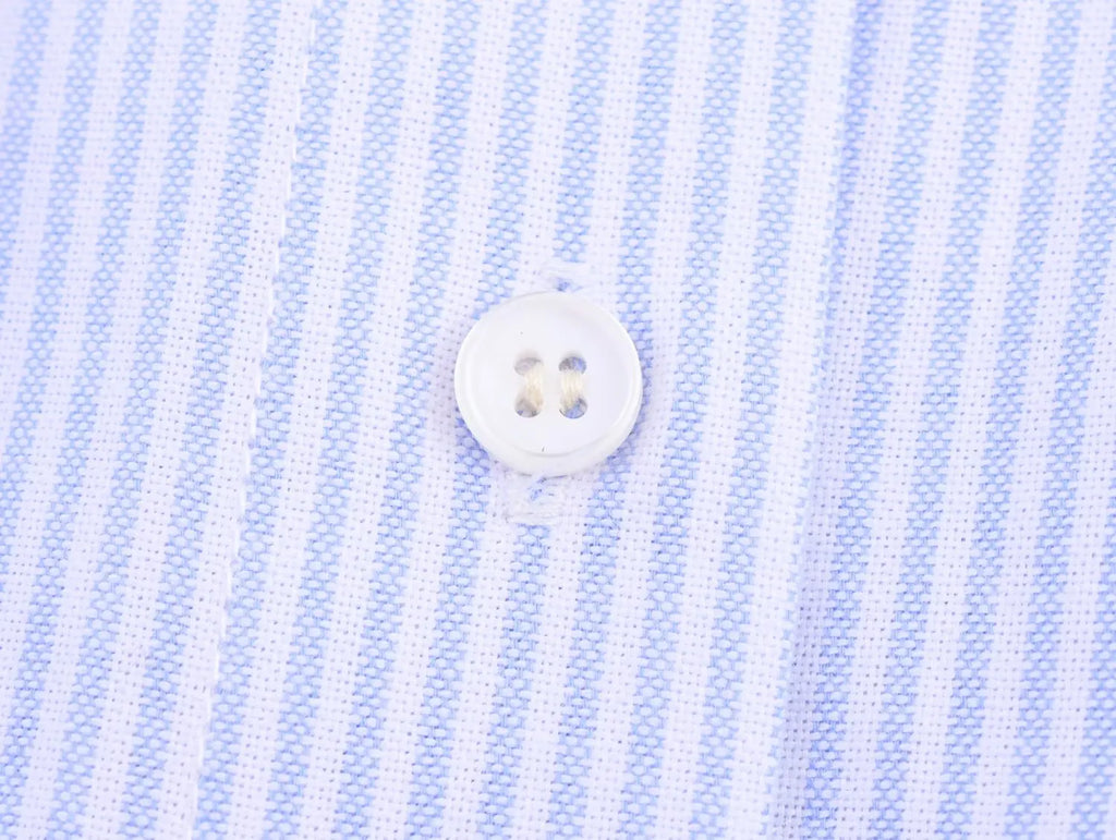 HH Women's 2025 Fashion Versatile Waist Pleated Blue Striped Shirt Female Elegant Lapel Single-Breasted Long-Sleeved Shirt