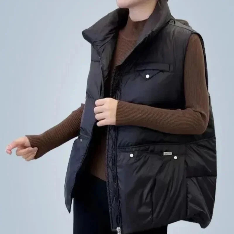 Women's Vests Warm Loose Sleeveless Youthful Trend 2025 Lady Padded Cotton Giletes Insulated Casual Demi-season Autumn Cheap