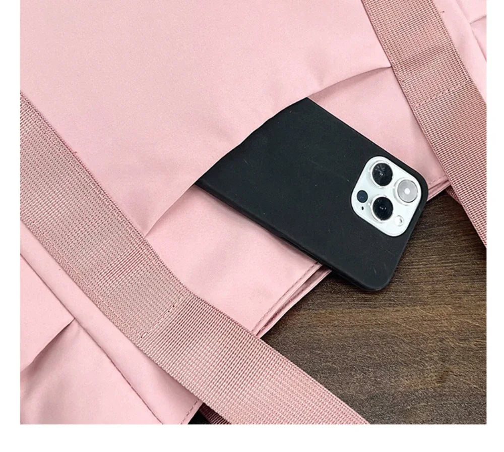 2024 New Handbags Casual Shopping Bags for Women Soft Canvas Big Capacity Tote Bag Messenger Big Mummy Shoulder Bag Ladies