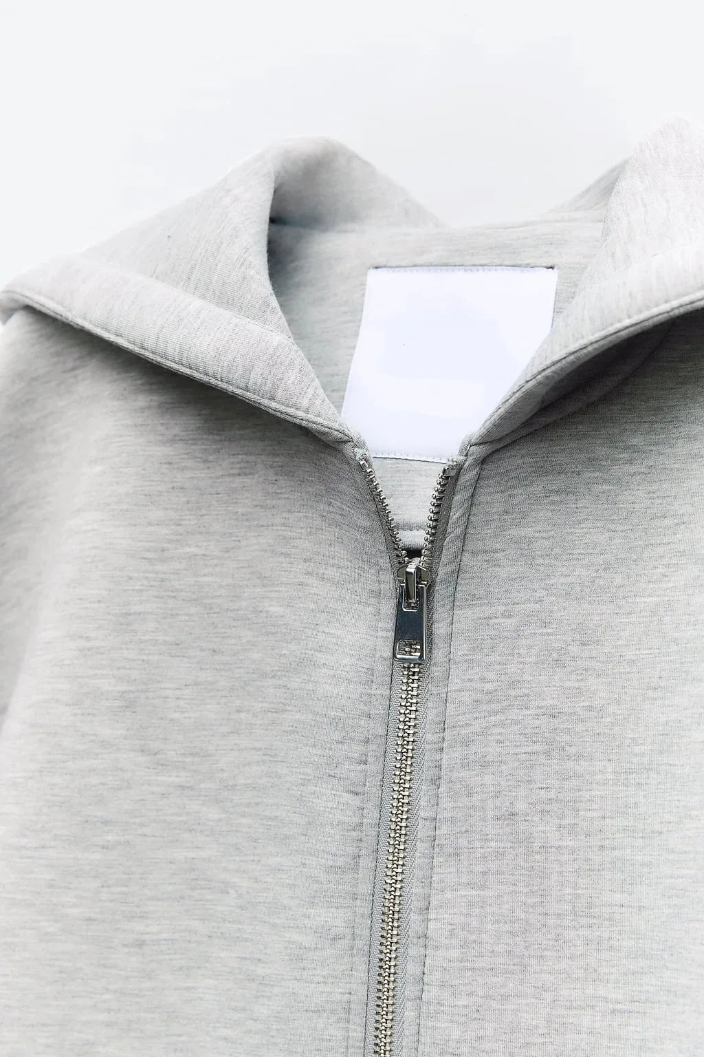 Women's Fashion Warm Hooded Jacket Fall and Winter Gray Long Sleeve Pocket Zipper Jacket Commuter Casual Women Jacket