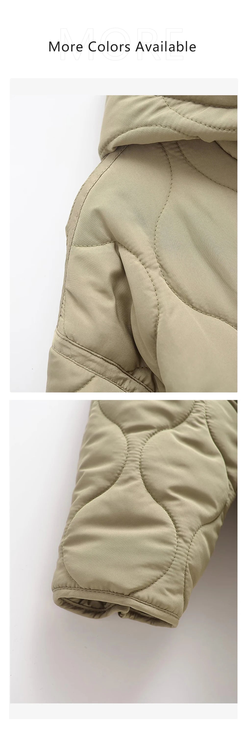 Women's Coat Cotton Robe Long Sleeve Solid Color with Hat and Pocket Autumn New Coat Cotton Robe