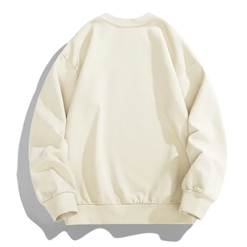 New Sweatshirt Men Round Neck Pullover Autumn Spring Long Sleeved T-shirts Man Print Hoodies Round Neck Pullover Fashion Hip Hop