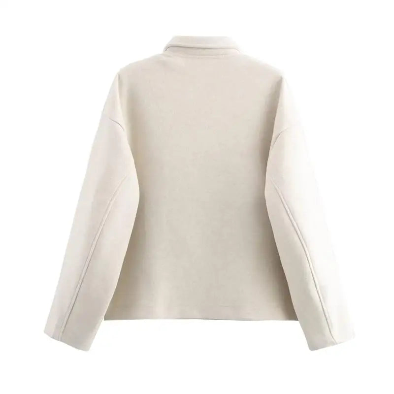 Autumn Jackets Women's 2025 New Coats Chic Loose Lapel Warm Street Women's Jackets Simple Casual Joker Youth Outerwear