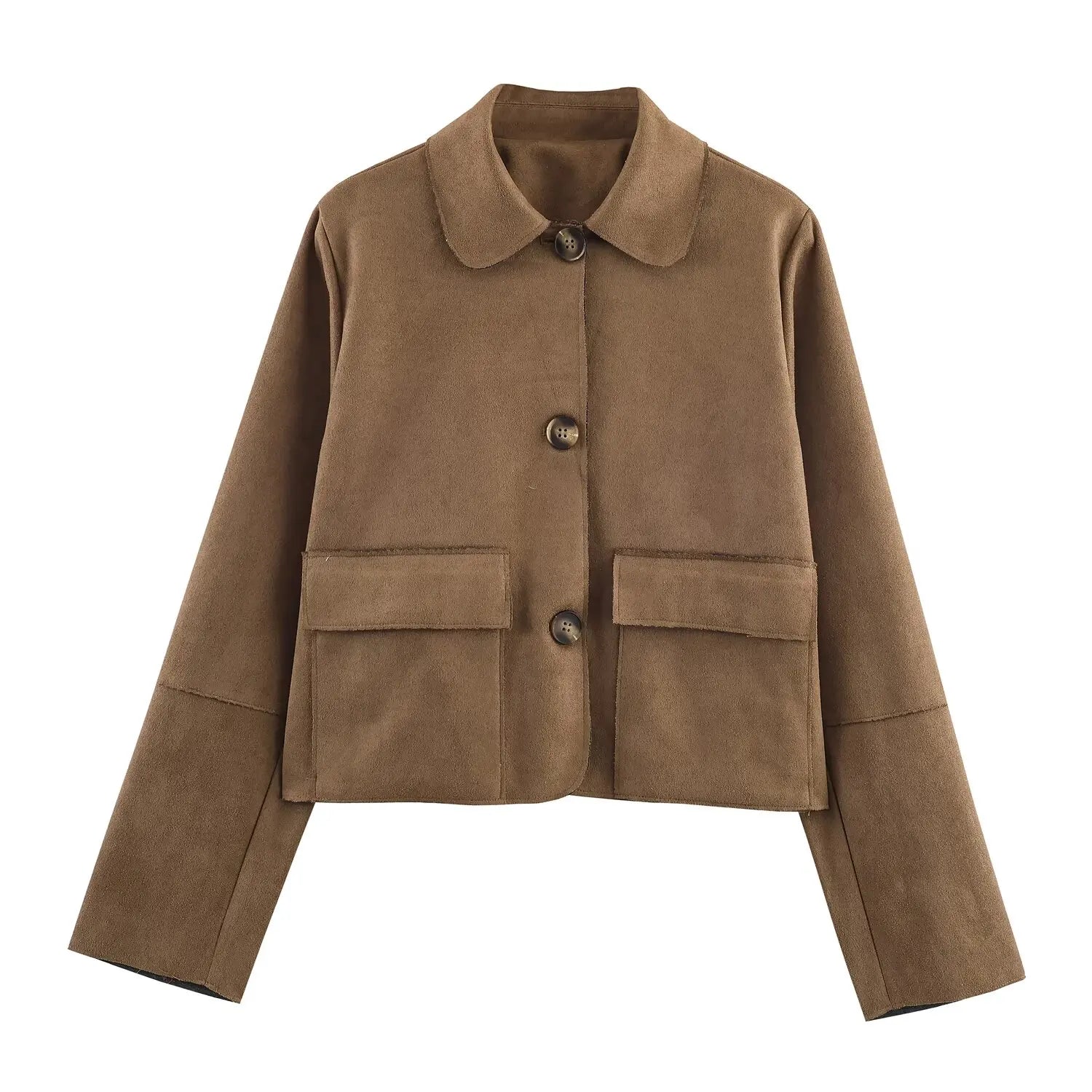 Women's Jacket 2025 New Arrival Women's Casual Fashion Short Jacket Single-Breasted Design