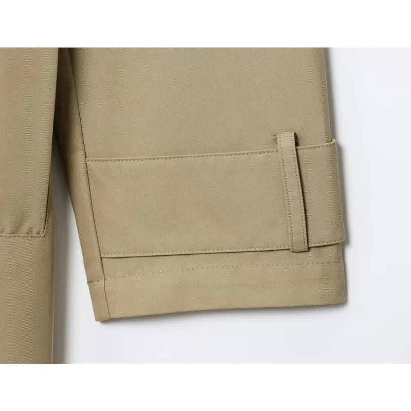 Womne Long Trench Coat With Belt Double Breasted Long Sleeve Lapel Collar Women's Windbreaker Female Outerwears