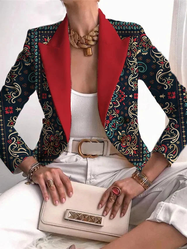 Women's Clothing Suit Western-Style Clothes Lapel Button Lid Pocket Fashion